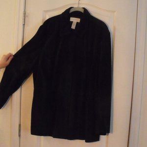 Dark Logan Green Suede Jacket Size 18-Pre-Owned Great Condition